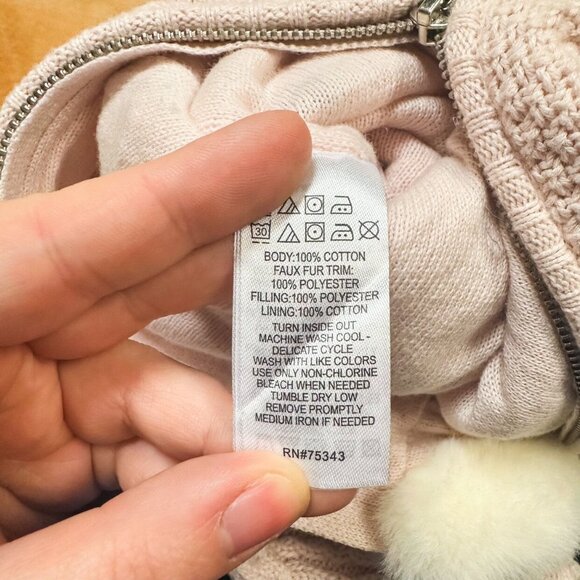 NWT Max Studio Baby Girls Pink Knitted Baby Bunting Size 3-6M - Picture 7 of 7